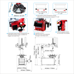 ATC-815D / Motorcycle wheel adapter Combo