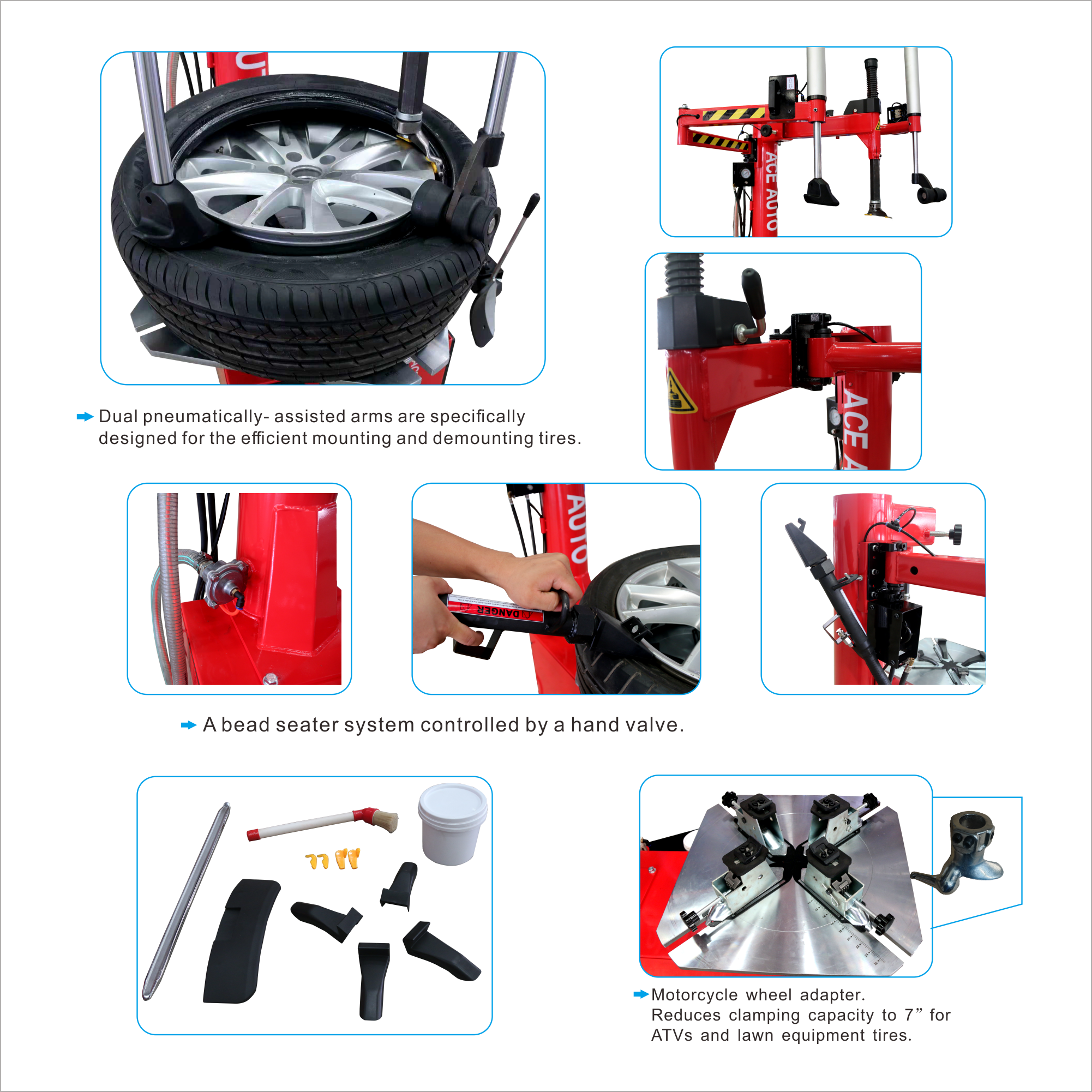 ATC-815D / Motorcycle wheel adapter Combo